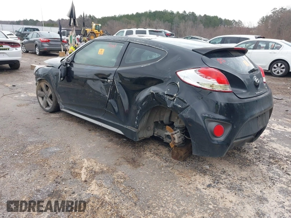 2013 Hyundai Veloster Turbo z VIN KMHTC6AE3DU100962, wystawiony jako IAAI lot #41575187 z przebiegiem Nie podano mil oraz . Historia ofert i sprzedaży dostępna na DreamBid. Obrazek 3.