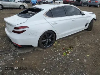 2022 Genesis G70 3.3T with VIN KMTG54TE9NU081676, listed as a Copart auction lot 75188364 with 38,526 mi miles and Salvage Title. Bid and sale history available at DreamBid. Image 3.