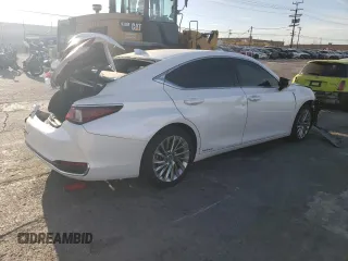 2021 Lexus ES 300h Luxury with VIN 58AEA1C11MU012688, listed as a Copart auction lot 89016795 with 123,574 mi miles and Salvage title. Bid and sale history available at DreamBid. Image 3.