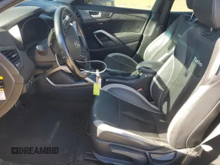 2015 Hyundai Veloster Turbo with VIN KMHTC6AEXFU249159, listed as a Copart auction lot 42161855 with 137,747 mi miles and Salvage title. Bid and sale history available at DreamBid. Image 7.
