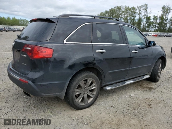 2010 Acura MDX Advance with VIN 2HNYD2H57AH503700, listed as a Copart auction lot 55682604 with 161,678 mi miles and Salvage Title. Bid and sale history available at DreamBid. Image 3.