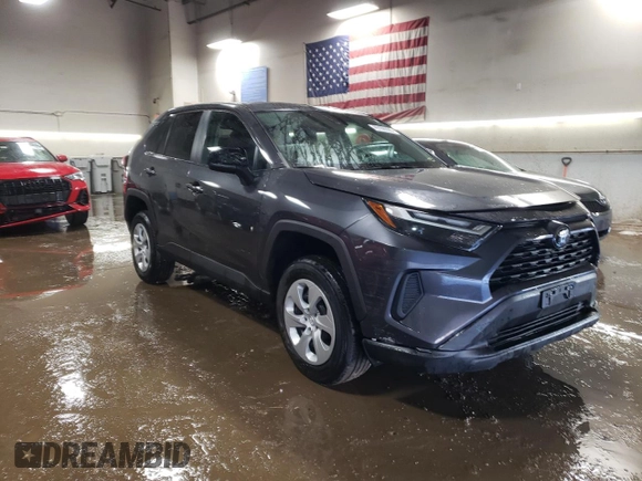 2023 Toyota RAV4 LE with VIN 2T3F1RFV8PW366373, listed as a Copart auction lot 49106695 with 25,749 mi miles and Salvage Title. Bid and sale history available at carsss.com. Image 4.