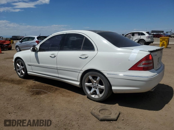 2007 Mercedes-Benz C 230 Sport z VIN WDBRF52H37A955870, wystawiony jako Copart lot #59634285 z przebiegiem 211 384 mil mil oraz Szkoda całkowita • Salvage title. Historia ofert i sprzedaży dostępna na DreamBid. Obrazek 2.