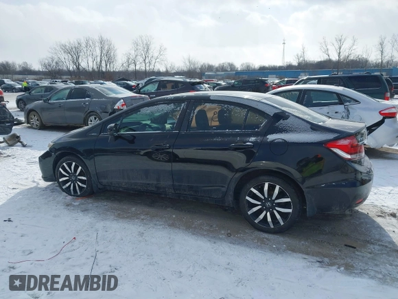 2015 Honda Civic EX-L with VIN 19XFB2F9XFE077383, listed as a IAAI auction lot 41353115 with Not Provided miles and . Bid and sale history available at DreamBid. Image 13.