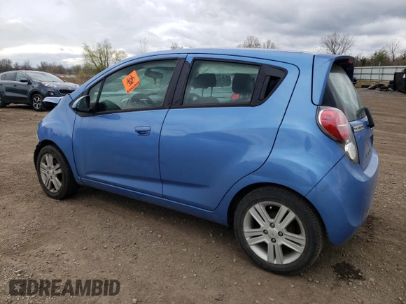2015 Chevrolet Spark LS with VIN KL8CB6S99FC709189, listed as a Copart auction lot 53327905 with 80,481 mi miles and Salvage Title. Bid and sale history available at DreamBid. Image 2.
