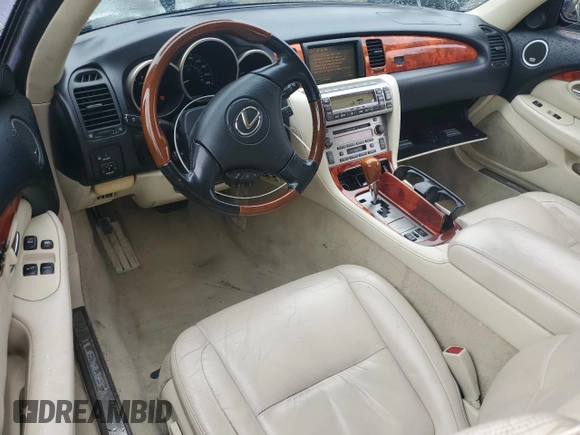 2007 Lexus SC 430 with VIN JTHFN45Y979013870, listed as a Copart auction lot 63039145 with 172,949 mi miles and Salvage title. Bid and sale history available at DreamBid. Image 8.