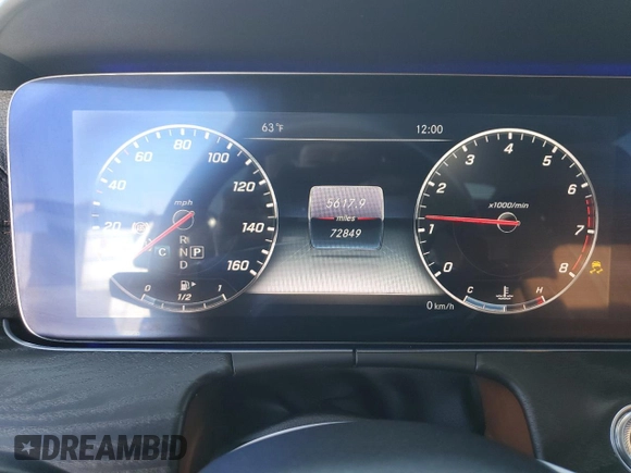 2018 Mercedes-Benz E-Class E 400 with VIN WDD1J6GB6JF025954, listed as a Copart auction lot 81954884 with 72,849 mi miles and Salvage Title. Bid and sale history available at carsss.com. Image 9.