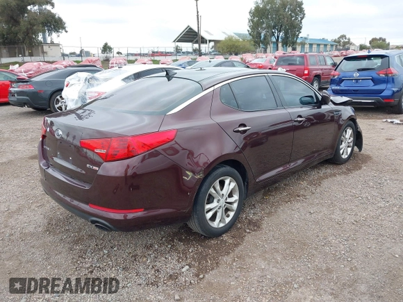 2012 Kia Optima EX with VIN 5XXGN4A76CG024213, listed as a IAAI auction lot 41871583 with 194,168 mi miles and . Bid and sale history available at carsss.com. Image 4.