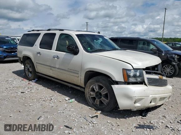 2010 Chevrolet Suburban LTZ with VIN 1GNUKKE33AR172523, listed as a Copart auction lot 54595654 with 228,705 mi miles and Salvage Title. Bid and sale history available at carsss.com. Image 4.