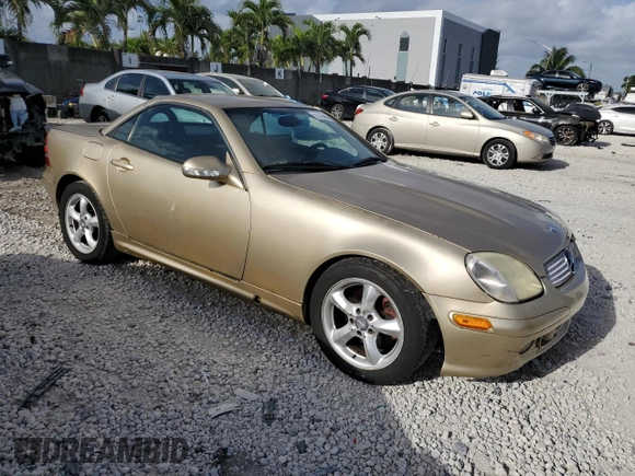 2001 Mercedes-Benz SLK 230/320 with VIN WDBKK65F61F210893, listed as a Copart auction lot 51276665 with Not provided miles and Salvage title. Bid and sale history available at DreamBid. Image 4.