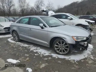 2015 Audi A3 2.0 TDI Premium Plus with VIN WAUCJGFF1F1059055, listed as a Copart auction lot 82885814 with 115,241 mi miles and Salvage Title. Bid and sale history available at carsss.com. Image 4.