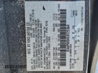 2020 Ford Fusion SE with VIN 3FA6P0HD4LR125364, listed as a Copart auction lot 45429505 with 24,226 mi miles and Salvage Title. Bid and sale history available at carsss.com. Image 13.