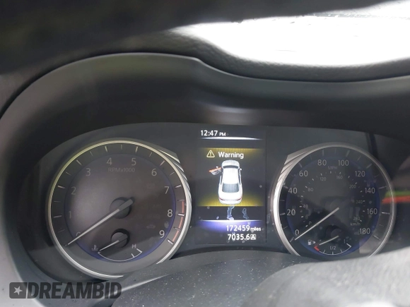 2015 Infiniti Q50 with VIN JN1BV7AR6FM421919, listed as a IAAI auction lot 41078899 with 172,459 mi miles and . Bid and sale history available at carsss.com. Image 7.