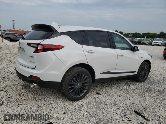 2024 Acura RDX w/A-Spec Advance Package with VIN 5J8TC2H89RL013272, listed as a Copart auction lot 66352834 with 282 mi miles and Salvage Title. Bid and sale history available at carsss.com. Image 3.