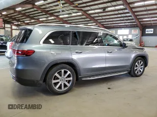 2021 Mercedes-Benz GLS 450 with VIN 4JGFF5KE1MA433451, listed as a Copart auction lot 47578184 with 30,296 mi miles and Salvage Title. Bid and sale history available at DreamBid. Image 3.