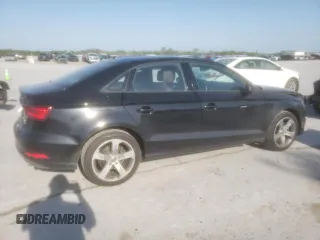 2017 Audi A3 Sedan Premium with VIN WAUB8GFF0H1017955, listed as a Copart auction lot 50989414 with 45,566 mi miles and Salvage Title. Bid and sale history available at carsss.com. Image 3.