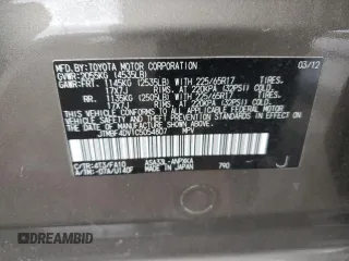 2012 Toyota RAV4 with VIN JTMBF4DV1C5054807, listed as a Copart auction lot 53132355 with 185,373 mi miles and Salvage Title. Bid and sale history available at carsss.com. Image 12.