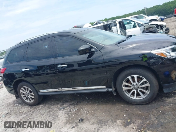 2013 Nissan Pathfinder S with VIN 5N1AR2MN3DC654549, listed as a IAAI auction lot 42601850 with 160,936 mi miles and . Bid and sale history available at DreamBid. Image 13.
