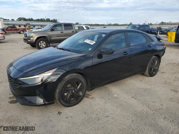 2021 Hyundai Elantra SEL with VIN KMHLM4AG0MU137616, listed as a Copart auction lot 87176984 with 157,418 mi miles and Salvage Title. Bid and sale history available at carsss.com. Image 1.