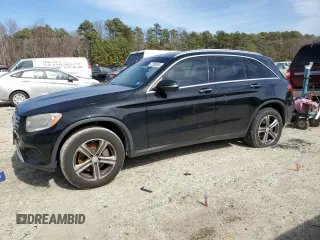 2017 Mercedes-Benz GLC with VIN WDC0G4JB2HF128682, listed as a Copart auction lot 47363505 with 154,432 mi miles and Salvage Title. Bid and sale history available at carsss.com. Image 1.