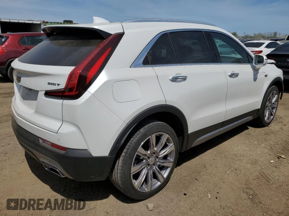 2020 Cadillac XT4 AWD Premium Luxury with VIN 1GYFZDR44LF143798, listed as a Copart auction lot 56134875 with 31,365 mi miles and Salvage title. Bid and sale history available at DreamBid. Image 3.