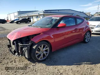 2017 Hyundai Veloster Value Edition with VIN KMHTC6AD8HU318473, listed as a Copart auction lot 83094994 with 126,017 mi miles and Salvage Title. Bid and sale history available at carsss.com. Image 1.