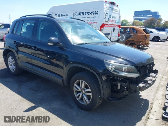 2017 Volkswagen Tiguan S with VIN WVGAV7AX5HK023196, listed as a IAAI auction lot 41999906 with 48,751 mi miles and . Bid and sale history available at DreamBid. Image 1.
