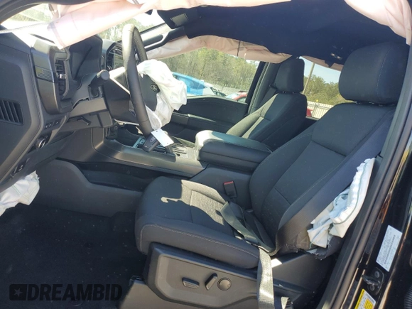 2024 Ford F-150 XLT with VIN 1FTFW3L55RKF60213, listed as a Copart auction lot 50526705 with 829 mi miles and Salvage Title. Bid and sale history available at carsss.com. Image 7.