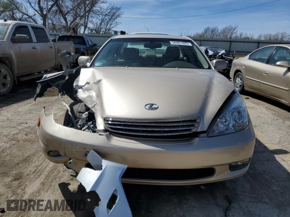 2004 Lexus ES 350 with VIN JTHBA30G845015423, listed as a Copart auction lot 50461925 with 82,595 mi miles and Salvage Title. Bid and sale history available at DreamBid. Image 5.