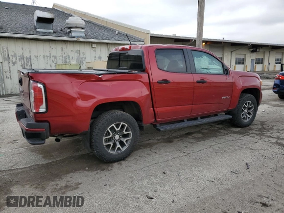2021 GMC Canyon 4WD AT4 w/Cloth with VIN 1GTG6FENXM1185842, listed as a Copart auction lot 52574755 with 47,322 mi miles and Salvage Title. Bid and sale history available at carsss.com. Image 3.