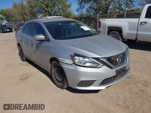 2017 Nissan Sentra S with VIN 3N1AB7AP1HY283984, listed as a IAAI auction lot 41849126 with 124,367 mi miles. Bid and sale history available at carsss.com. Image 1.