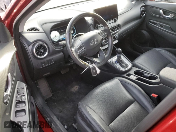 2023 Hyundai Kona Limited with VIN KM8K53A38PU048378, listed as a Copart auction lot 84611764 with 39,214 mi miles and Clean Title. Bid and sale history available at carsss.com. Image 8.