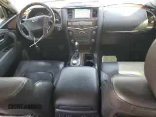 2012 Infiniti QX56 7-passenger with VIN JN8AZ2NE2C9015890, listed as a Copart auction lot 52685655 with 159,226 mi miles and Salvage title. Bid and sale history available at DreamBid. Image 8.