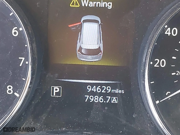 2016 Nissan Rogue S with VIN KNMAT2MV4GP690124, listed as a IAAI auction lot 41469641 with 94,629 mi miles. Bid and sale history available at carsss.com. Image 15.