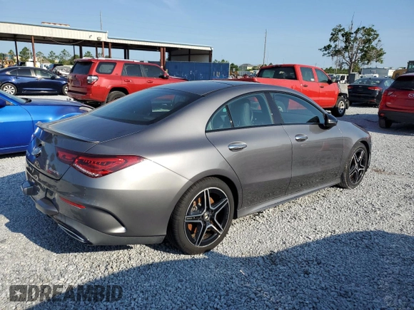 2021 Mercedes-Benz CLA 250 z VIN W1K5J4HB0MN172494, wystawiony jako Copart lot #58240815 z przebiegiem Nie podano mil oraz Szkoda całkowita • Salvage title. Historia ofert i sprzedaży dostępna na DreamBid. Obrazek 3.