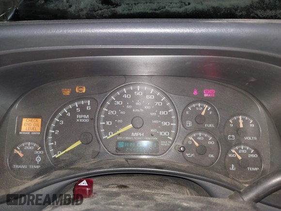 2001 Chevrolet Silverado 1500HD LS with VIN 1GCGK13U41F129760, listed as a IAAI auction lot 41277010 with 244,905 mi miles and . Bid and sale history available at DreamBid. Image 7.