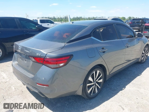 2022 Nissan Sentra SV with VIN 3N1AB8CV8NY254964, listed as a IAAI auction lot 42025826 with 24,993 mi miles. Bid and sale history available at carsss.com. Image 4.