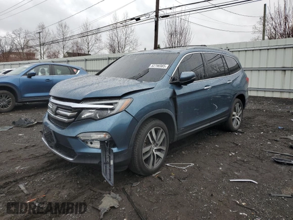 2016 Honda Pilot Touring with VIN 5FNYF6H91GB022219, listed as a Copart auction lot 52796985 with 142,014 mi miles and Salvage Title. Bid and sale history available at carsss.com. Image 1.