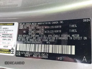 2025 Lexus NX 350 Luxury with VIN 2T2HGCEZ0SC068455, listed as a IAAI auction lot 41909661 with 11,533 mi miles and . Bid and sale history available at DreamBid. Image 9.