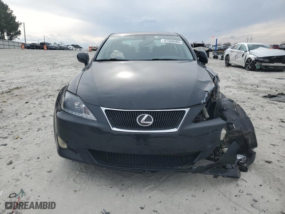 2007 Lexus IS 350 with VIN JTHBE262572012608, listed as a Copart auction lot 47358585 with 219,798 mi miles and Salvage Title. Bid and sale history available at carsss.com. Image 5.
