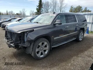 2018 Cadillac Escalade ESV Premium Luxury z VIN 1GYS4JKJXJR326114, wystawiony jako Copart lot #55507835 z przebiegiem 185 302 mil mil oraz Czysty tytuł • Clean title. Historia ofert i sprzedaży dostępna na DreamBid. Obrazek 1.