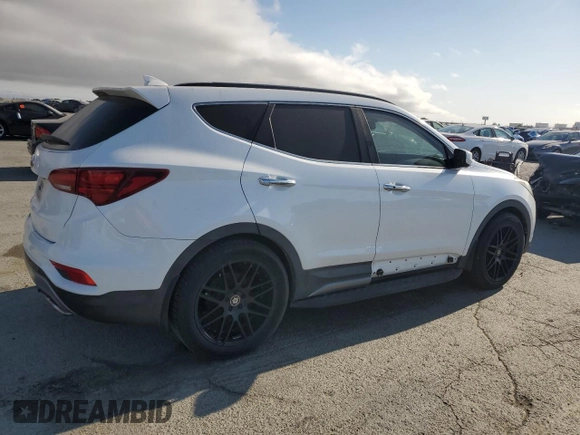 2017 Hyundai Santa Fe Ultimate with VIN 5XYZWDLAXHG433767, listed as a Copart auction lot 59789625 with 110,666 mi miles and Clean title. Bid and sale history available at DreamBid. Image 3.