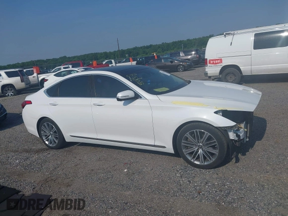 2018 Genesis G80 3.8L with VIN KMHGN4JE5JU234464, listed as a IAAI auction lot 42475378 with 86,243 mi miles and . Bid and sale history available at DreamBid. Image 13.