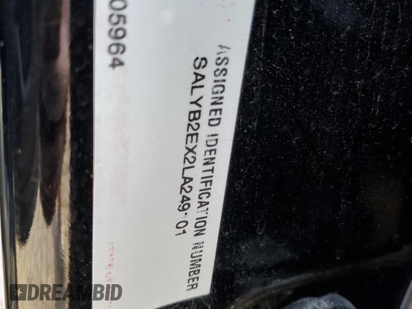 2020 Land Rover Range Rover Velar S z VIN SALYB2EX2LA249101, wystawiony jako Copart lot #53643825 z przebiegiem Nie podano mil oraz Czysty tytuł • Clean title. Historia ofert i sprzedaży dostępna na DreamBid. Obrazek 12.