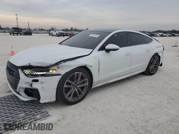 2023 Audi A7 z VIN WAUU2BF25PN017581, wystawiony jako Copart lot #88101535 z przebiegiem 70 698 mil mil oraz Nie do naprawy • Non repairable. Historia ofert i sprzedaży dostępna na DreamBid. Obrazek 1.