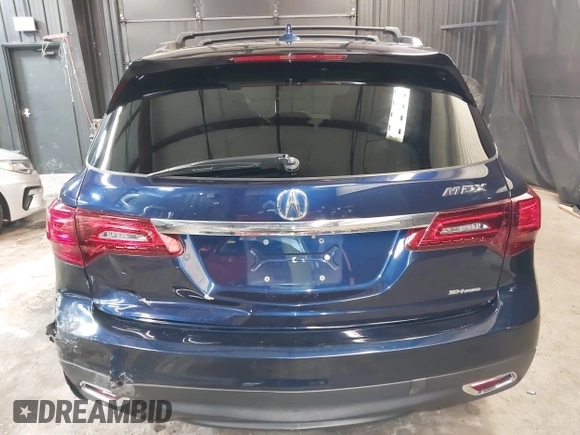 2016 Acura MDX w/Tech with VIN 5FRYD4H42GB037938, listed as a IAAI auction lot 41913723 with 109,547 mi miles. Bid and sale history available at carsss.com. Image 16.