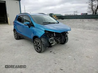 2018 Ford EcoSport SE with VIN MAJ6P1UL6JC247772, listed as a Copart auction lot 43727195 with 90,167 mi miles and Salvage Title. Bid and sale history available at carsss.com. Image 10.