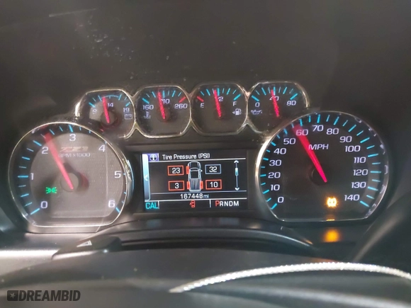 2015 Chevrolet Silverado 1500 LT with VIN 3GCUKREC5FG207488, listed as a IAAI auction lot 41472511 with 167,448 mi miles. Bid and sale history available at carsss.com. Image 7.