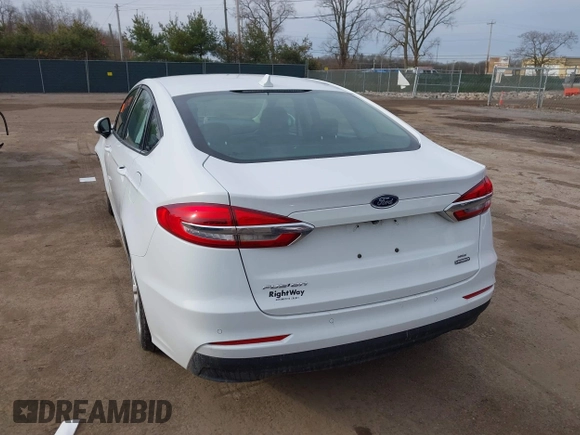 2020 Ford Fusion Hybrid SE with VIN 3FA6P0LU5LR195611, listed as a IAAI auction lot 41807998 with 128,439 mi miles. Bid and sale history available at carsss.com. Image 3.
