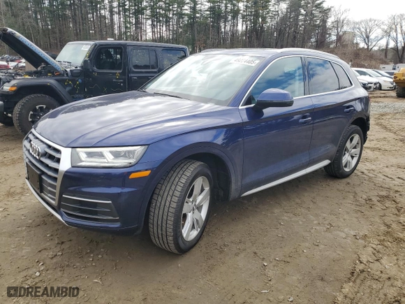 2018 Audi Q5 Premium Plus with VIN WA1BNAFY6J2209949, listed as a Copart auction lot 49224405 with 47,690 mi miles and Salvage Title. Bid and sale history available at carsss.com. Image 1.